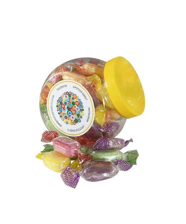 Personalized Customise With Your Own Message or Image 300g Cookie Jar of Sherbet Fruits Sweets