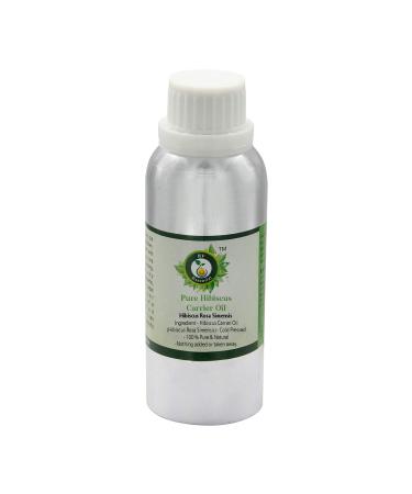 R V Essential Pure Hibiscus Carrier Oil 1250ml (42oz)- Hibiscus Rosa Simensis (100% Pure and Natural Cold Pressed)