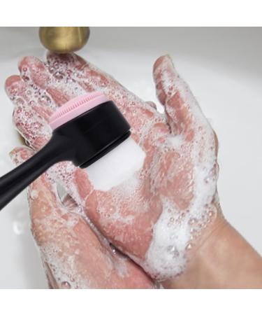 Premium 2-in-1 Silicone Face Exfoliator Brush - Manual Face Cleansing & Scrubber for Radiant Skin - International Shipping Available - Buy Online on SooperMarket.com