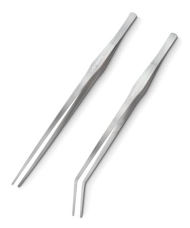 VORESTIC Aquarium Tools Long Tweezers Set 38cm Reptile Feeding Tongs Terrarium Tools