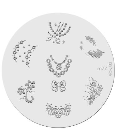 Konad stencil stamping stamping stencil M77
