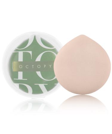 OCTOPY Round Makeup Sponges for Foundation 2 Pcs with 2 Travel Case - Sponges Makeup Blender for Flawless Look Blending Sponges Puff Makeup Applicator Cosmetic Sponges Beauty Sponge Set