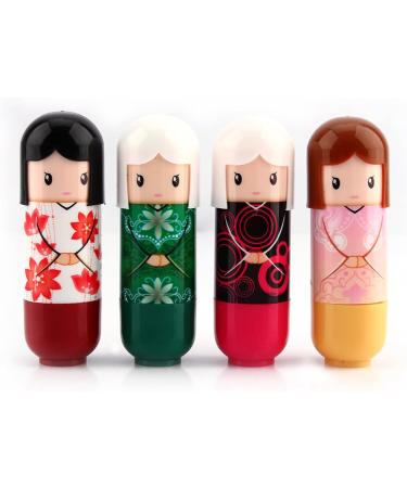 Hot Lovely Pure Natural Girl Women Baby Lip Balm Lipstick Moisturizer 4 Flavors for Home Gift - Buy Online on SooperMarket.com