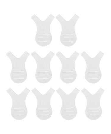 Facynde 10pcs Silicone Eyelash Shield Pads Y-Shape Eyelash Perming Pads Eyelash Lifting Bars Eyelash Y Brush Makeup Beauty Tool