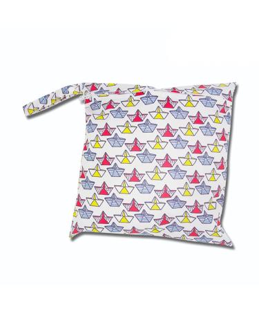 Egurs Wetbag Waterproof Reusable Diaper Bag Nappy Bag Ferry M 30 * 28cm M 30*28cm Ferry