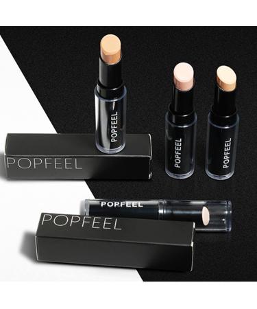2 Pcs Non-Greasy Concealer Stick Cream Contour Makeup Pencil - Long Lasting & Waterproof Matte Finish - Lightweight & Blendable - Brightens and Shades - Suitable for All Skin Types - Buy Online on SooperMarket.com