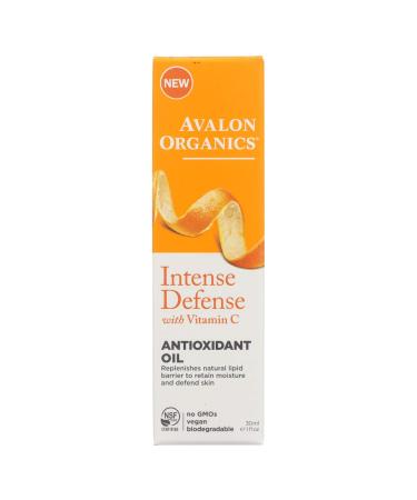 Avalon Organics Intense Defense With Vitamin C Antioxidant Oil 1 fl oz (30 ml)
