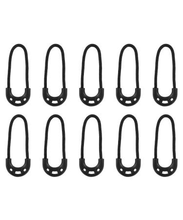 Zipper Pulls Cord 10Pcs/Bag EDC Black Small Lariat Rope For Outdoor Travel Clothing Backpack Accessories