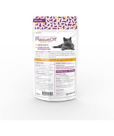 ProDen PlaqueOff Dental Bites Cat 60 g For Cats Bad Breath Plaque Tartar Brown package may vary - Buy Online on SooperMarket.com