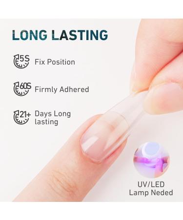 BOLASEN 5-in-1 Gel Nail Glue - Extra Strong Brush On Nail Adhesive for Acrylic Tips, Broken Nails, UV/LED Curing 8ml - Buy Online on SooperMarket.com