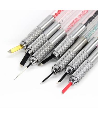 10 Multi-color Double Sided Microblading Handles Individually Packaged - Lot # and Exp. Date Included - Buy Online on SooperMarket.com