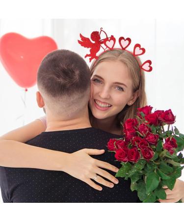 minkissy Heart Headband Valentines Day Headpieces Sequin Cupid Hair Band Red Love Heart Hair Band for Women Girls Halloween Valentine's Day Party Red - Buy Online on SooperMarket.com