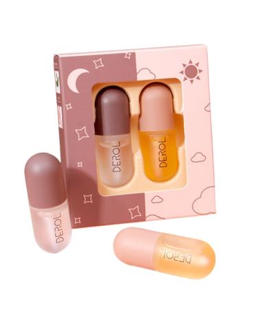 2Pcs Lip Plumper Set, Natural Lip Plumper kit, Day and Night Lip Plumper, Softer Bigger Fuller Cosmetics Plumper Lips