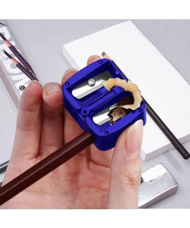 4-Piece Makeup Sharpener Two Holes Eyeliner Sharpener with Cover Coloured Eye Cosmetic Sharpener for Eyeliner Lip Liner Pens - Buy Online on SooperMarket.com