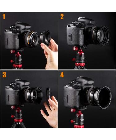 K&F Concept 18-Piece Filter Ring Adapter Kit - Metal Stepping Rings Set for Camera Lens Filters (Black) - Buy Online on SooperMarket.com
