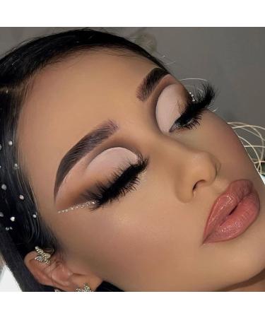 Daoder Fluffy Cat Eye False Eyelashes Set - 10 Pairs Wispy Long Dramatic Volume Lashes with Glue & Tweezers - 18mm Soft & Light Fake Eyelashes (Fluffy Lashes 09) - Buy Online on SooperMarket.com