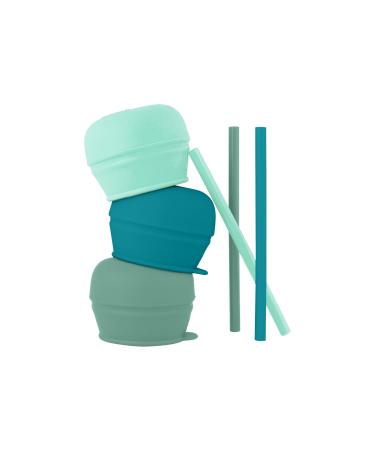 Boon SNUG Straw Lids Assorted Colors (Pack of 3) Green