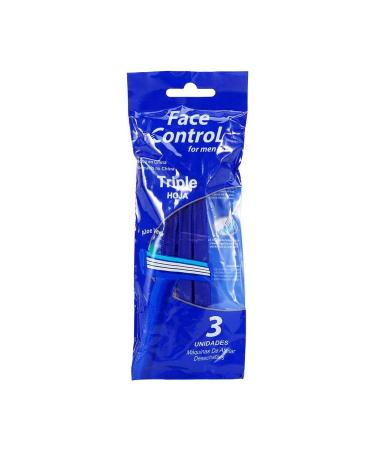 Disposable Razors for Men - 3pcs Set | Portable 3-Blade Travel Shaver for Hotel & Bathroom - Buy Online on SooperMarket.com