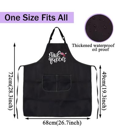 CENWA Nail Technician Aprons Nail Artist Gifts Nail Boss/Nail Queen Nail Tech Adjustable Apron For Nail Salons Nail Queen apron eu - Buy Online on SooperMarket.com