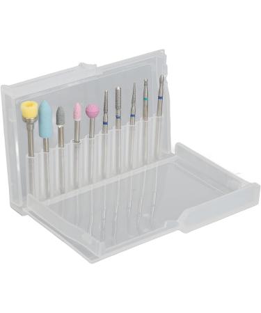 Professional Nail Drill Bits Set with Less Dust Tungsten Steel Ceramics High Hardness for Reshaping Smoothing Buffing Engraving Versatile Use Convenient Storage for Gel - Buy Online on SooperMarket.com
