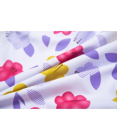 BONVERANO Baby Girls Swimsuit UPF 50+ Sun Protection Purple Flower 2-3 Years - Buy Online on SooperMarket.com