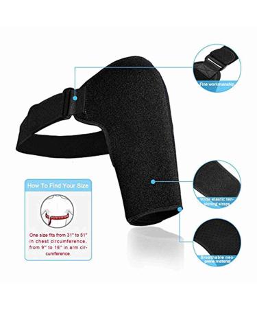 Shoulder Brace for Rotator Cuff Mesh Bag for Hot Cold Treatment Multi Adjustment Pressure Design Flat Triangle Fixation Shoulder Pads To Fit Shoulders - Buy Online on SooperMarket.com