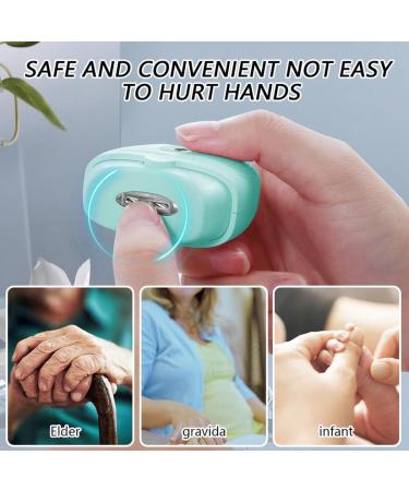 Spactz Electric Nail Clipper Portable Automatic Nail Clippers for Adults Electric Nail Clippers Green Easy to Use - Buy Online on SooperMarket.com