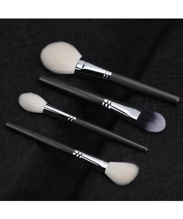 15 Strands White Wool Makeup Brush Set | Copper Tubes | Professional Animal Hair Brushes for Artists - Buy Online on SooperMarket.com