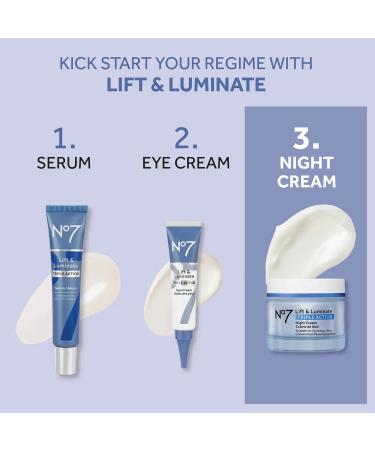 No7 Lift & Luminate Triple Action Night Cream - Anti Wrinkle Collagen Peptide Brightening Cream - Buy Online on SooperMarket.com