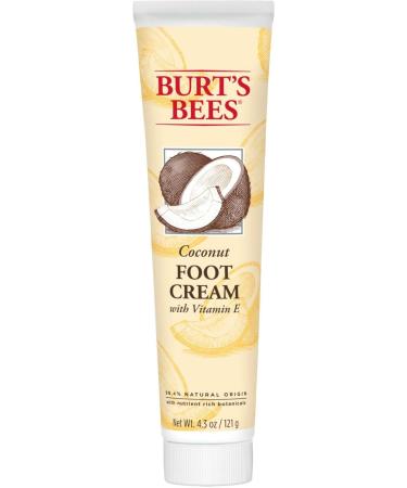 Burt's Bees Coconut Oil Foot Cream, Package May Vary, 4.3 Oz 4.3 Ounce (Pack of 1)