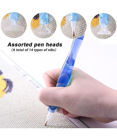 33 Pcs Diamond Painting Pen Set | 2 Resin Art Pens | Clay Tips Tray | 5D Drill Pen | Gem Rhinestone Picker | DIY Craft Accessories - Buy Online on SooperMarket.com