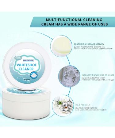 Multipurpose Cleaning Cream 2023 New Multi-Functional Cleaning And Stain Removal Cream White Shoes Cleaning Cream Special With Sponge Wipe Multifunctional Stain Remover Cream120g (Multicolor 2PCS) - Buy Online on SooperMarket.com