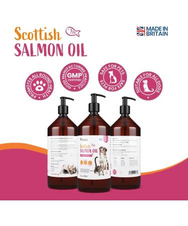 Pawbits 1 Litre Scottish Salmon Oil For Cats & Dogs - Natural Omega 3+6+9 Healthy Coat & Immune System Fish Oil 1 l (Pack of 1) - Buy Online on SooperMarket.com