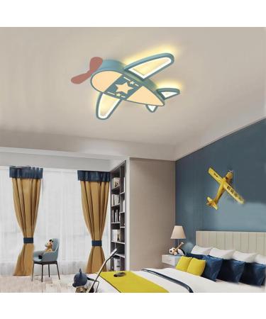 BOKALAKA Aeroplane ceiling light cartoon ceiling lamp LED 91W children's ceiling lamp living room three colors ceiling lamp bedroom ceiling light bedroom ceiling light boy's lamp bedroom