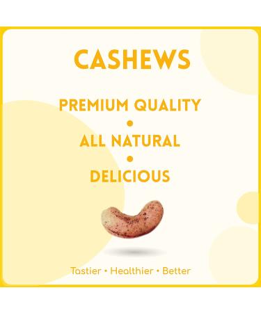 Alcoeats Cheddar Cheese Flavored Cashews - Halal Paleo All Natural Snack - Premium Quality 16 Oz Pack for Adults and Kids - Buy Online on SooperMarket.com