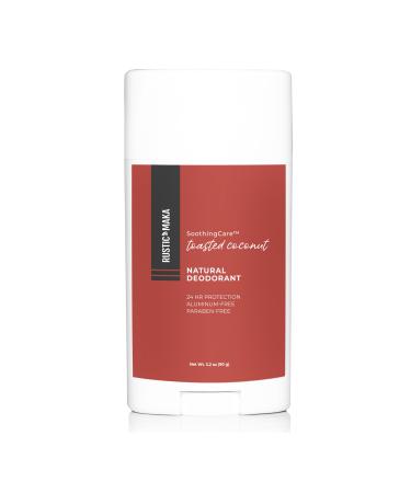 Rustic MAKA Natural Deodorant Toasted Coconut Aluminum Free Paraben Free No Baking Soda Deodorant for Women Magnesium Synthetic Fragrance-Free Cruelty-Free