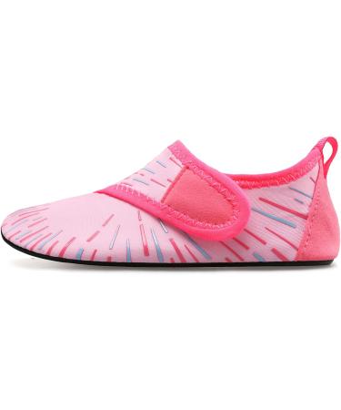 JIASUQI Kids Water Shoes Quick Dry Barefoot Aqua Socks - Pink | Size 10.5/11 UK Child - Buy Online on SooperMarket.com