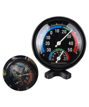 Reptile Thermometer 2 in 1 Reptile Terrarium Tank Temperature Hygrometer with Stand Base for lizard Tortoise Spider Chameleon Pet Rearing Box