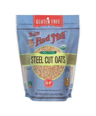 Bob's Red Mill Gluten Free Organic Steel Cut Oats, 24 Ounce