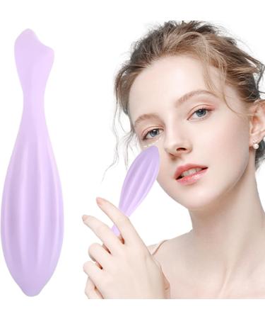 Silicone Face Roller - Portable Washable Facial Massager for Women | Gua Sha Skin Care Tool (Purple - Buy Online on SooperMarket.com