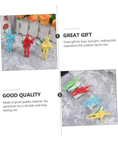Vaguelly 90 STK Parachute Toys Set - Outdoor Fun for Kids | Mini-Soldier Parachute Playset | International Shipping Available - Buy Online on SooperMarket.com