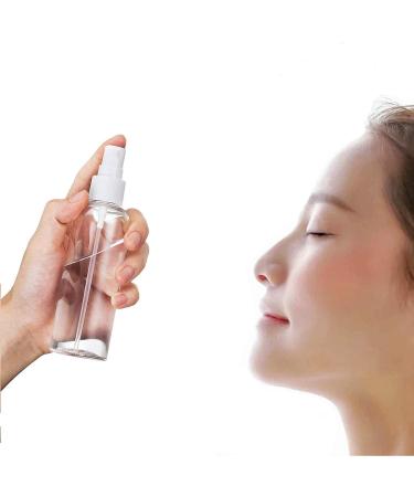 4Pcs 100ml Spray Bottle Empty Plastic Fine Mist Travel Atomiser Set with 2 Funnels & 12 Labels - Clear Refillable & Reusable Bottle Toiletries Liquid Containers for Cosmetic Make-up by JamHooDirect - Buy Online on SooperMarket.com