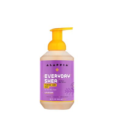 Alaffia EveryDay Shea Foaming Hand Soap - For Sensitive Skin  Gently Helps Clean  Moisturize  and Soften Hands with Shea Butter  Neem  and Coconut Oil  Fair Trade  Lavender  18 Fl Oz Lavender 18 Fl Oz (Pack of 1)