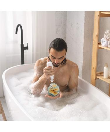 Exfoliating Body Scrubber Puff (4 Pack) | Deep Cleaning Loofah Sponge for Men & Women | Rich Bubbles & Sturdy Design - Buy Online on SooperMarket.com