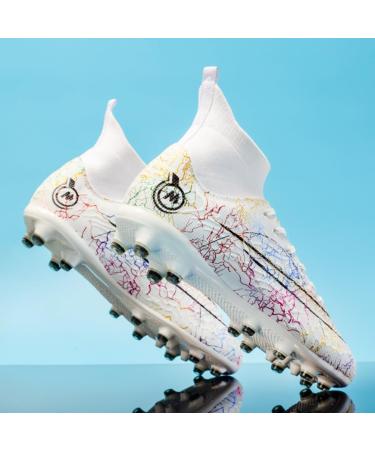 Buy HmhnSya Professional Soccer Shoes for Men & Kids - High Ankle Training Spikes Unisex Sneakers Size 44 EU - Buy Online on SooperMarket.com