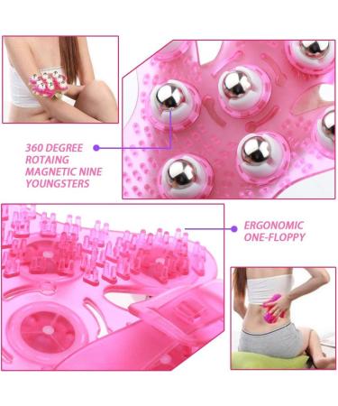 MagiDeal 6x Massage Gloves with 9 Rotating Balls - Full Body Massager for Ultimate Relaxation | International Shipping Available - Buy Online on SooperMarket.com