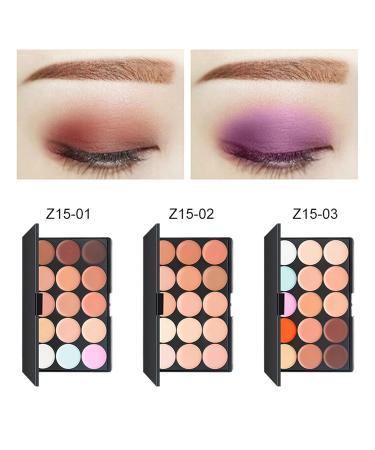 Pure Vie Hydrating Cream Concealer Palette - 15 Colors for Full Coverage & Dark Circle Correction - Buy Online on SooperMarket.com