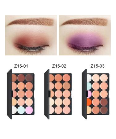 FantasyDay 15 Color Concealer Palette - High Opacity Contour Kit with Brushes & Sponge | Long-Lasting Full Coverage Color Corrector - Buy Online on SooperMarket.com
