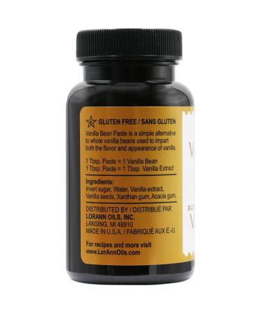 LorAnn Natural Vanilla Bean Paste 4oz - Premium Quality Flavoring for Baking & Cooking - Buy Online on SooperMarket.com