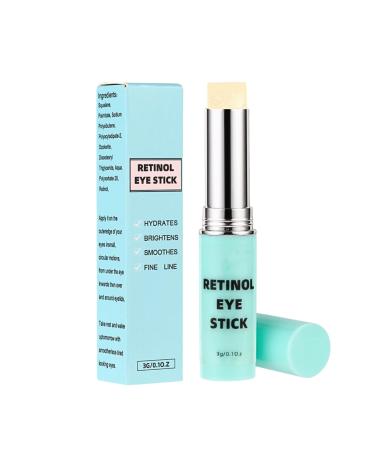Retinol Stick Retinol Eye Cream Anti Aging Under Eye Cream for Dark Circles and Puffy Eyes Anti Wrinkle Eye Cream Firming Eye Balm Stick Fade Fine Lines Visible Results in 3-4 Weeks